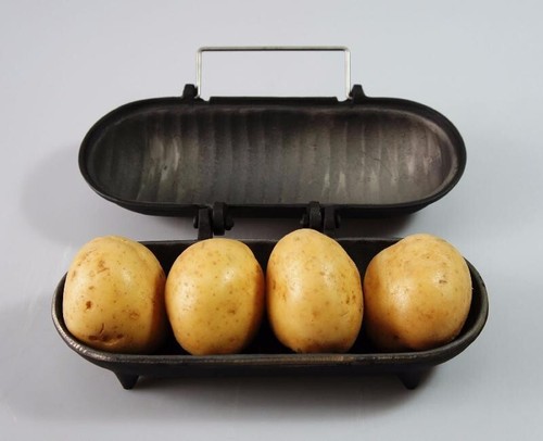Large cast iron baked potato - cast,