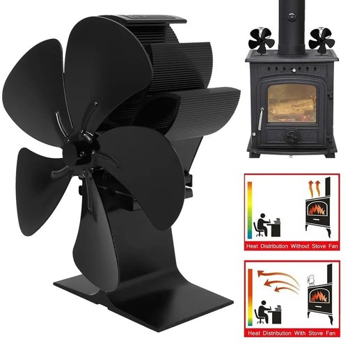 Fireplace fan black - fireplace, heat