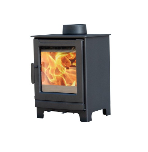 Wood burning multifuel stove - burning,