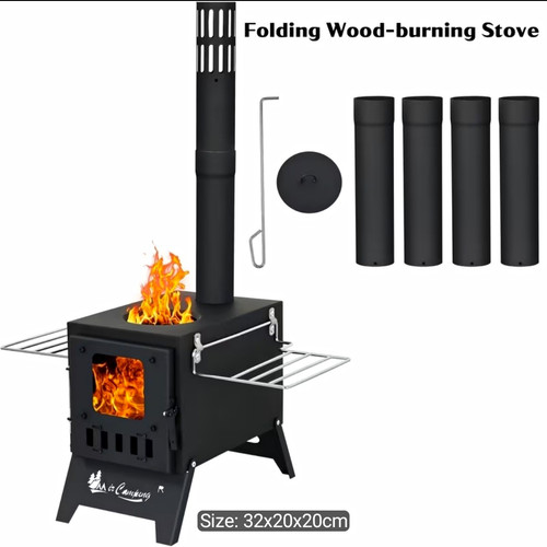 Portable foldable wood burning - portable,
