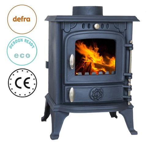 Wood burner stove 5kw - wood,