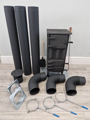 Log wood burner stove flue - log,