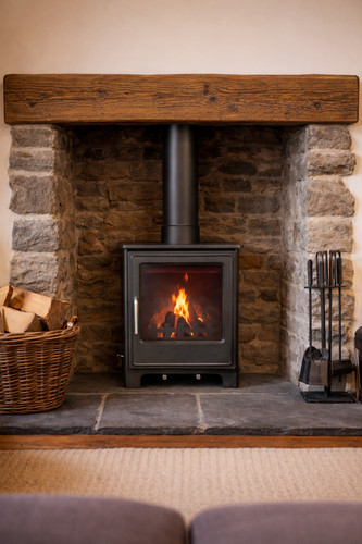 1kw cast iron log - log, wood