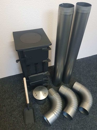 Log wood burner stove flue - wood,