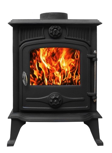 Cast iron log wood burner - cast,