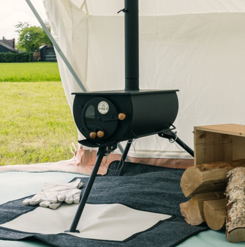 Bell tent stove canvas - stove,