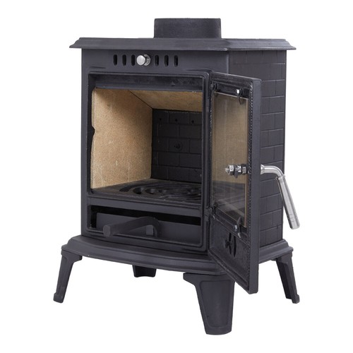 Black 5kw multifuel stove - black, eco