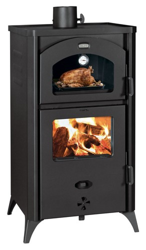 Woodburning stove with - , oven