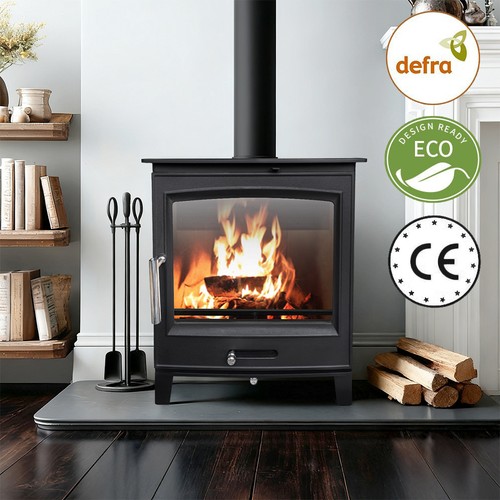 8kw multifuel stove log - stove, steel