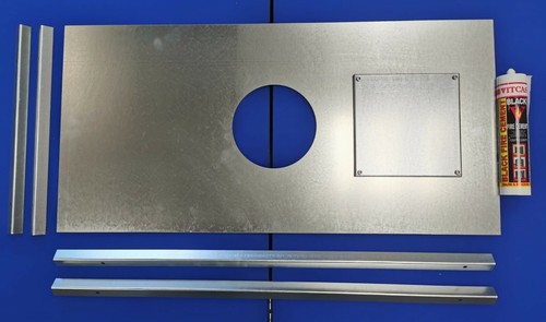 Stove register plate steel - register,