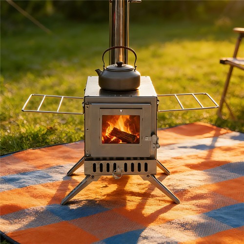 Wood burning stove - wood, log